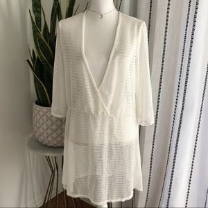🌴Jordan Taylor White Swimsuit Cover Up Sz XL